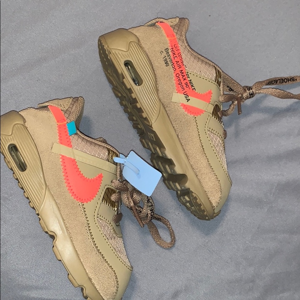 Toddler Off-White x Air Max 90 “Desert Ore”